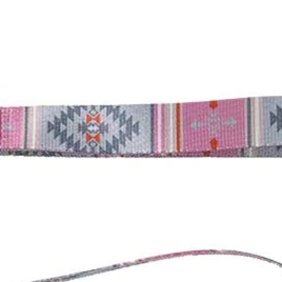 NWT Simply Southern pink & gray Aztec dog leash - Picture 3 of 3